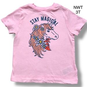 NWT Old Navy Unicorn Short Sleeve Shirt Size 3T